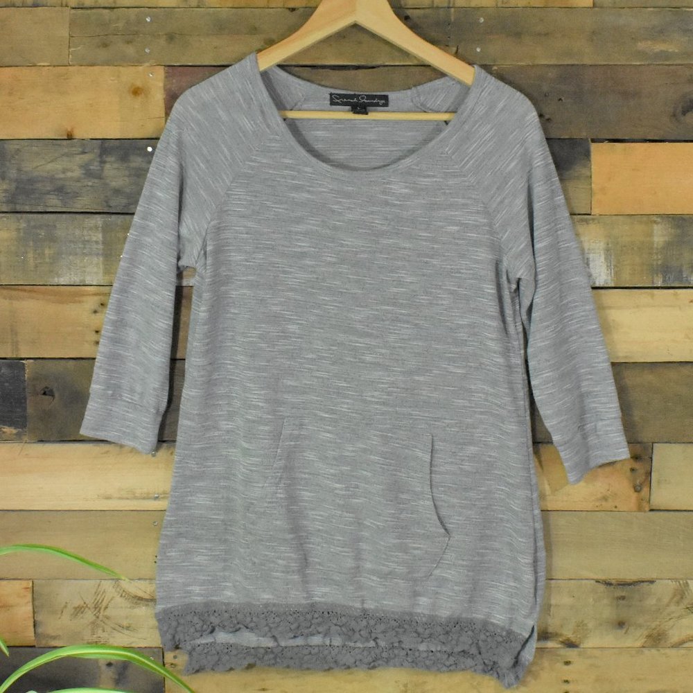 French Laundry Scoop Neck Long Sleeved Shirt